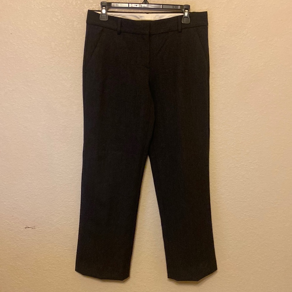 Women’s Theory Wool Blend Charcoal Grey Trousers Size 8
